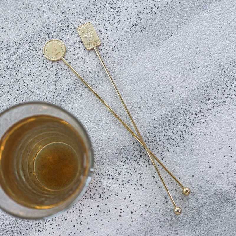 日本【SALUS 佐藤金属】金币金牌搅拌棒 - 酒杯/酒器 - 不锈钢 