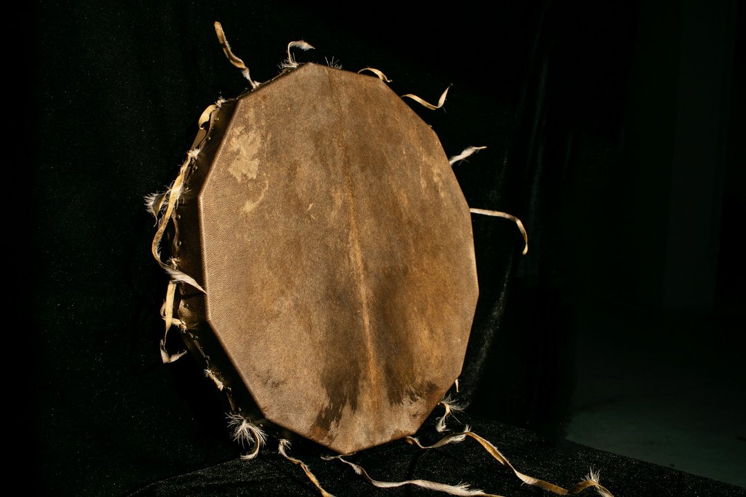 十二角巨型 萨满鼓 Ritual drum Shaman 框鼓 frame drum 手制 - 吉他/乐器 - 其他材质 