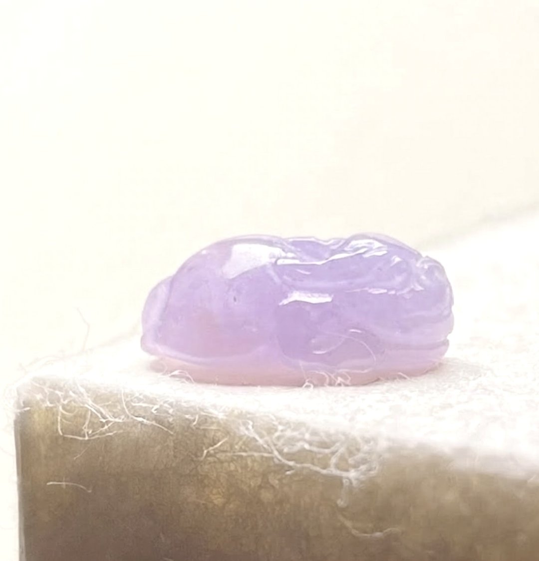 【招财神兽】冰种紫罗兰翡翠三脚蟾蜍 | 戒面 | 天然缅甸翡翠 A 货 - 金工/饰品 - 玉石 紫色