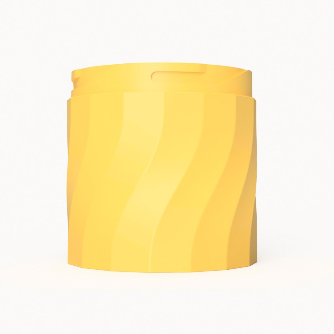 Wattle组件∣瓶身环节_左旋_黄色 - 水瓶/水壶 - 塑料 黄色