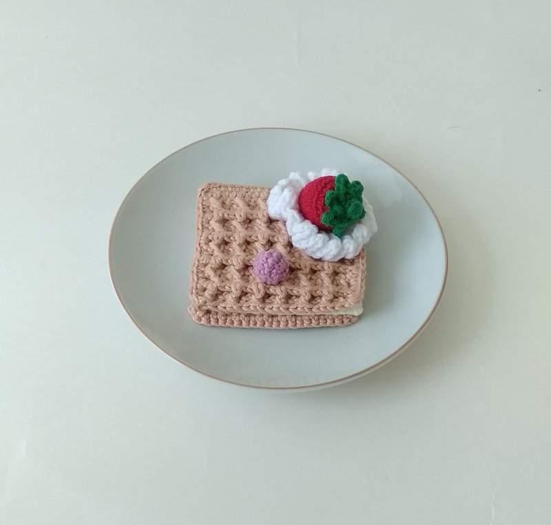 Waffles crochet, amigurumi toy, food play - 玩具/玩偶 - 棉．麻 