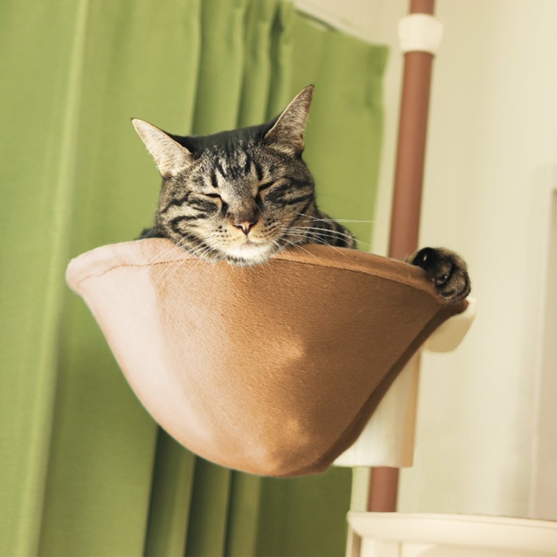 【日本CattyMan】时尚简约猫爬架 - 吊床款 + 时尚简约猫走廊组合 - 抓板/跳台 - 其他材质 