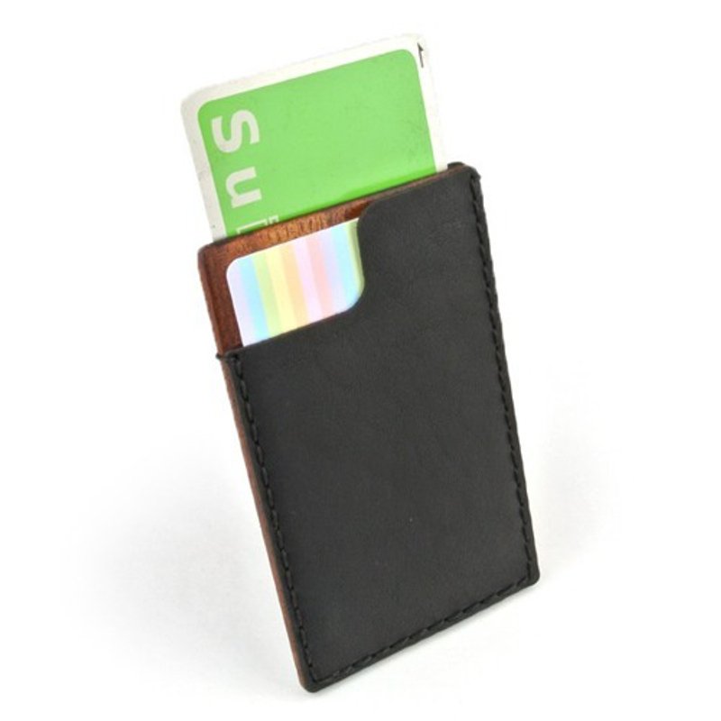 木质和皮革制成的卡片名片夹 06 - 名片夹/名片盒 - 木头 