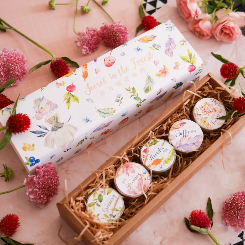 森林里的秘密纸胶带礼盒组 - 纸胶带 - 纸 多色