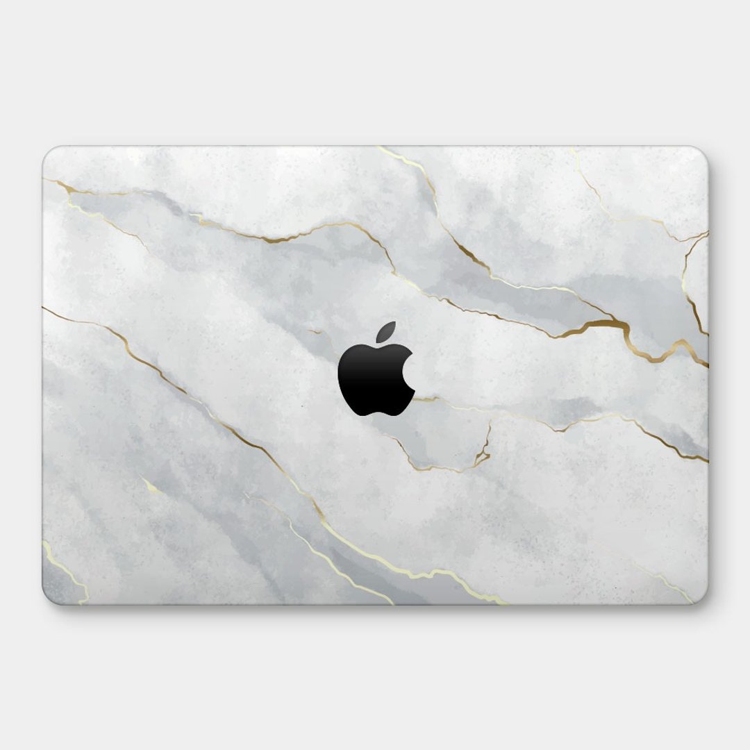 白色大理石 MacBook 超轻薄防刮保护壳 PU004 - 平板/电脑保护壳 - 塑料 白色