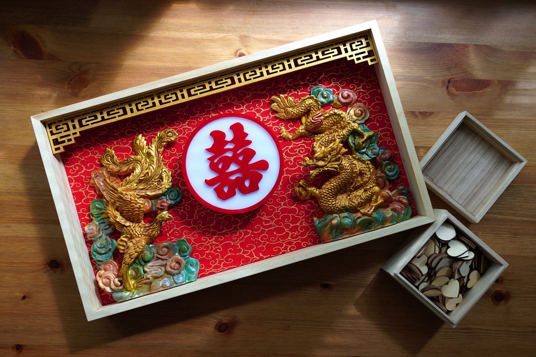 龙凤签到盒 - 婚礼誓言书 - 其他材质 