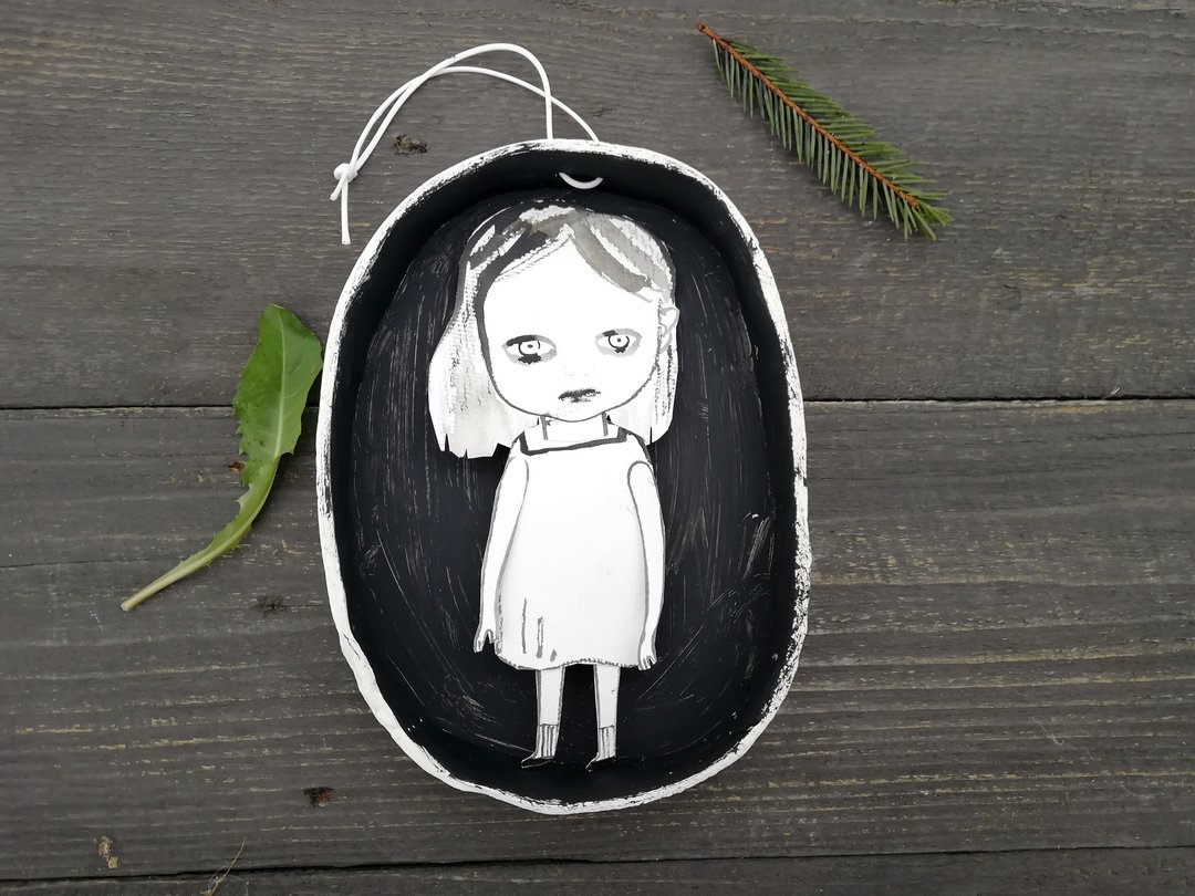 Illustration for home decoration - 画框/相框 - 粘土 黑色