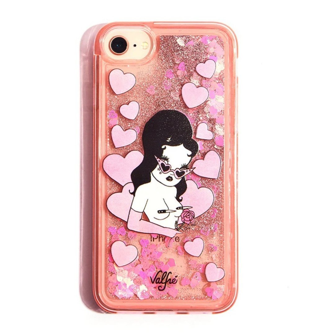 美国 Valfre / Knife Tits 亮片 iPhone 手机壳 - 手机壳/手机套 - 塑料 粉红色