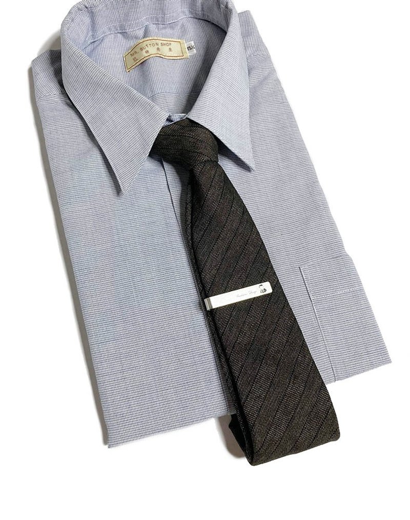 London Bridge 老绅士系列 领带 Neckties - 领结/领巾 - 羊毛 咖啡色