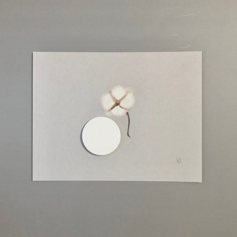 V.N【纪念系列-木棉花】会扩香的明信片【定制化礼物/情人节礼盒 - 卡片/明信片 - 纸 灰色