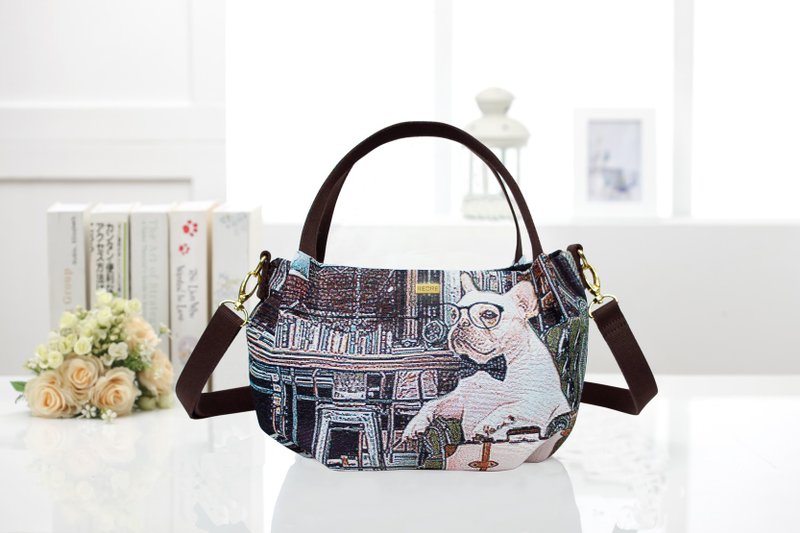 斜背包 南瓜 / 防泼水 平织缇花 绅士法斗 - 其他 - 其他材质 