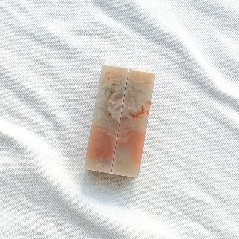 爱你一万年 / 宝泥斋定制结婚/情人对章 - 精品老挝石 - 印章/印台 - 石头 红色