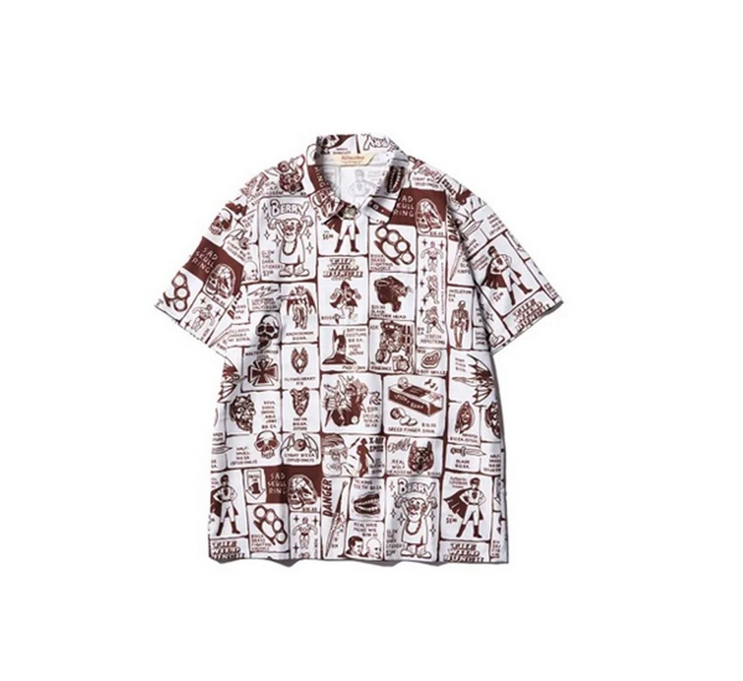 Softmachine Zine AD Shirts S/S复古童玩涤纶短袖衬衫 - 男装衬衫 - 其他材质 多色