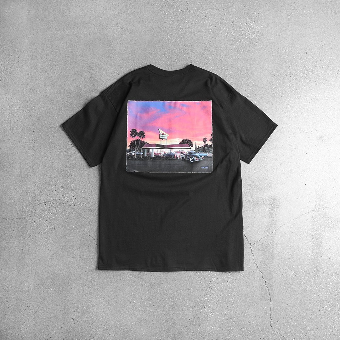 IN-N-Out tee / 古漾 - 中性连帽卫衣/T 恤 - 棉 黑色
