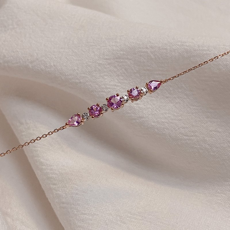 黎明女神 Aurora | 18K金钻石手链 (可定制化) - 手链/手环 - 钻石 多色