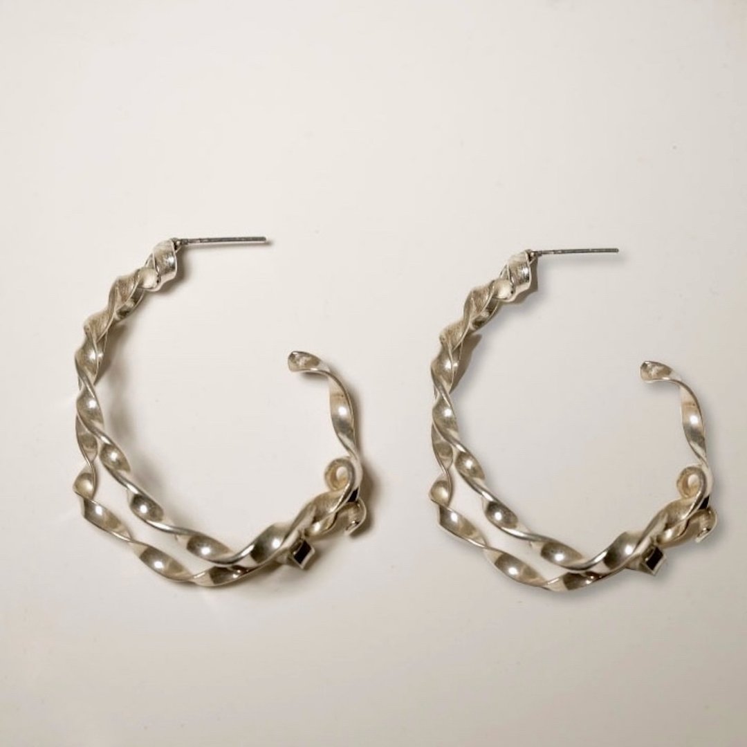 波光粼粼 | sparkling earrings - 耳环/耳夹 - 纯银 