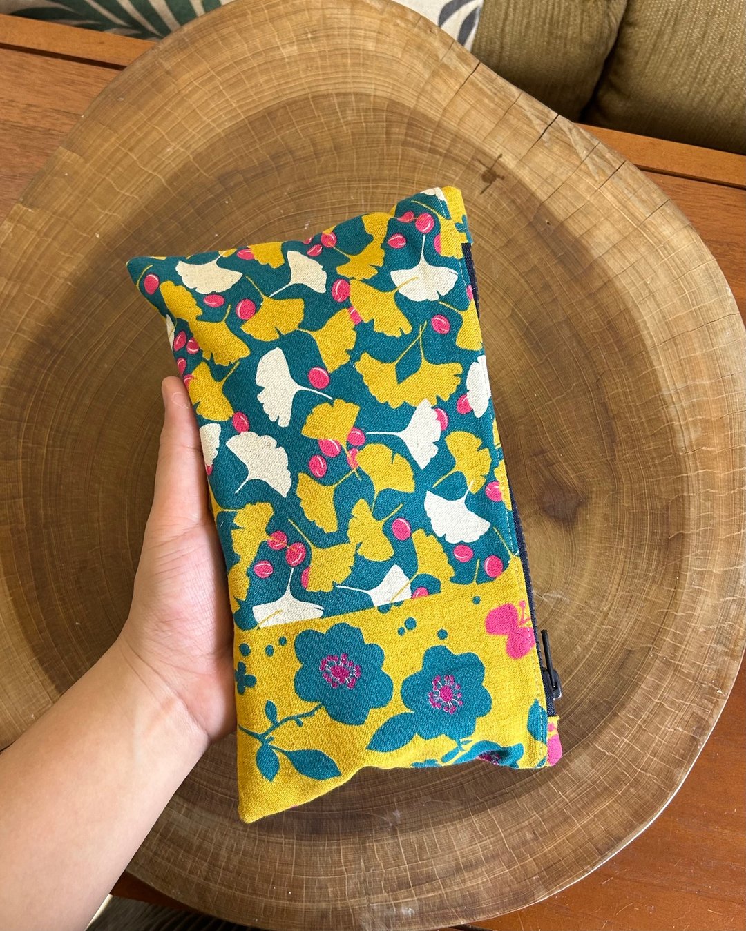 银杏花实 纯手工拉链袋 收纳袋 Weimom's 台湾制造手作 - 收纳用品 - 棉 多色