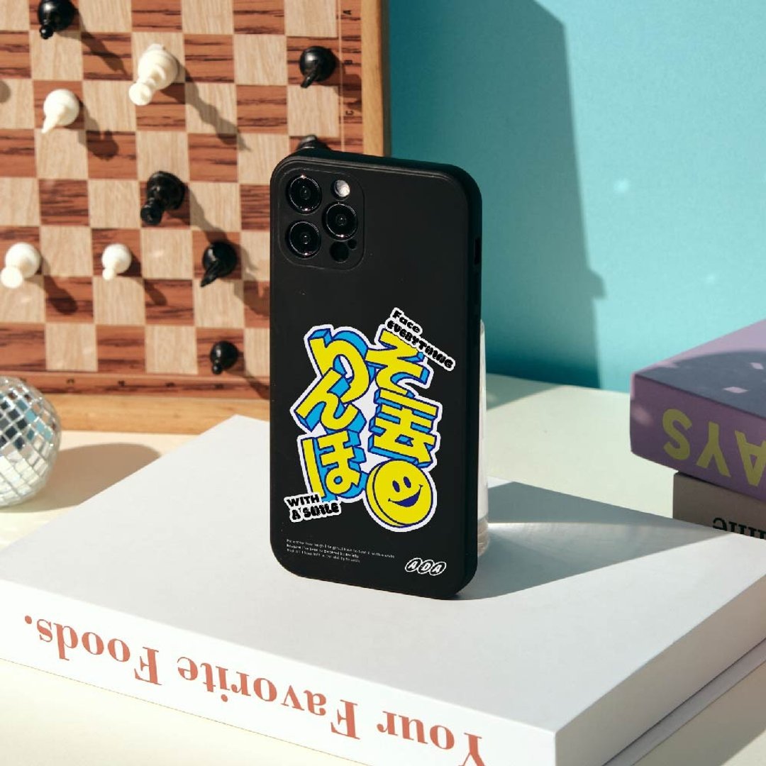 A/DA哩送丢厚纯色硅胶iPhone手机壳 - 手机壳/手机套 - 硅胶 黑色