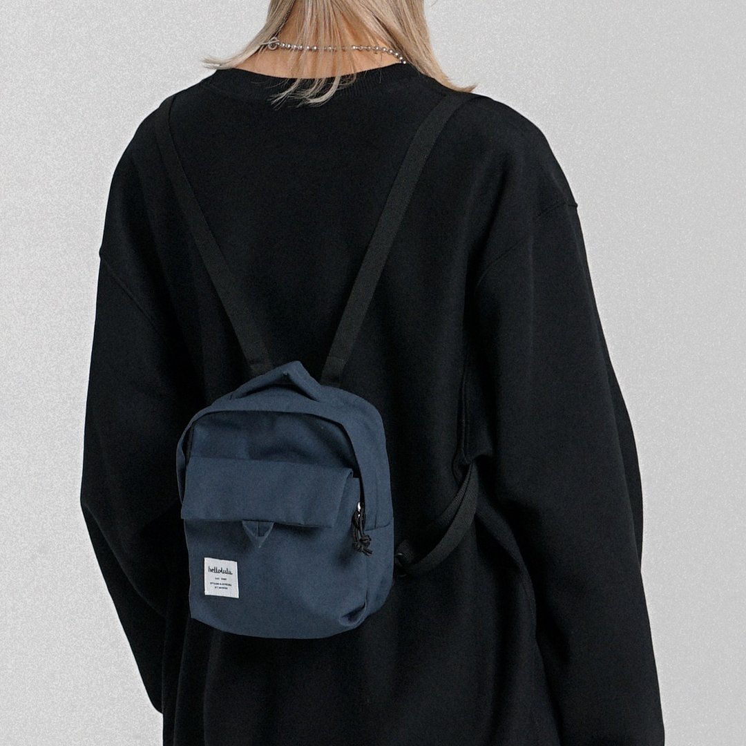 CARTER系列 | 方形迷你后背双肩包XS号 CARTER LT. (宝石蓝) - 后背包/双肩包 - 环保材料 蓝色
