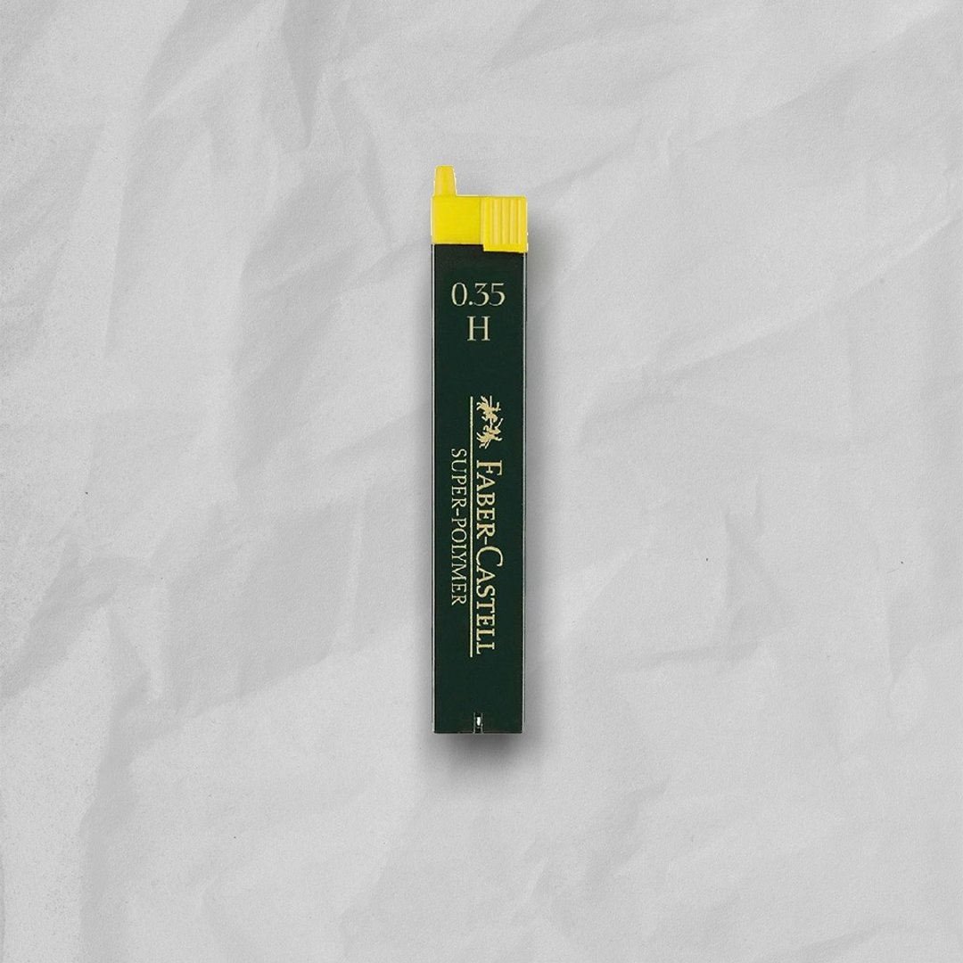 【Faber-Castell】自动铅笔芯 H 0.35mm-12支装 --5入(原厂正货) - 其他 - 其他材质 黑色