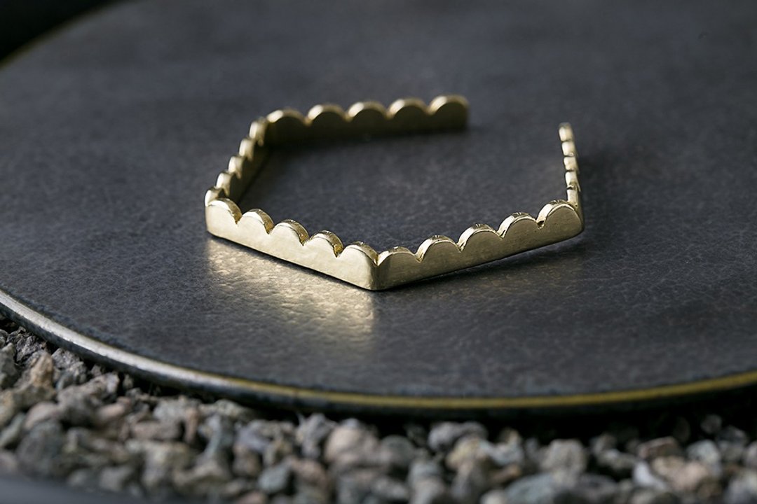 Misstache 胡子小姐 黄铜手环 Brass Bangle Adjustable - 手链/手环 - 铜/黄铜 金色