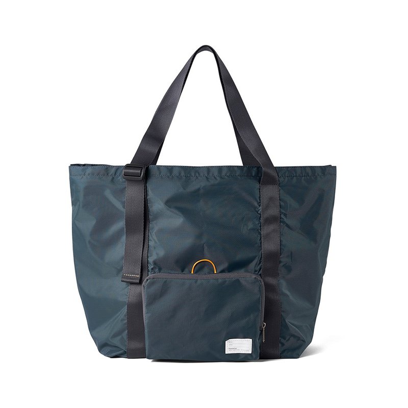 广场系列-轻量折叠收纳包-深蓝灰-RTO506CH - 手提包/手提袋 - 尼龙 蓝色