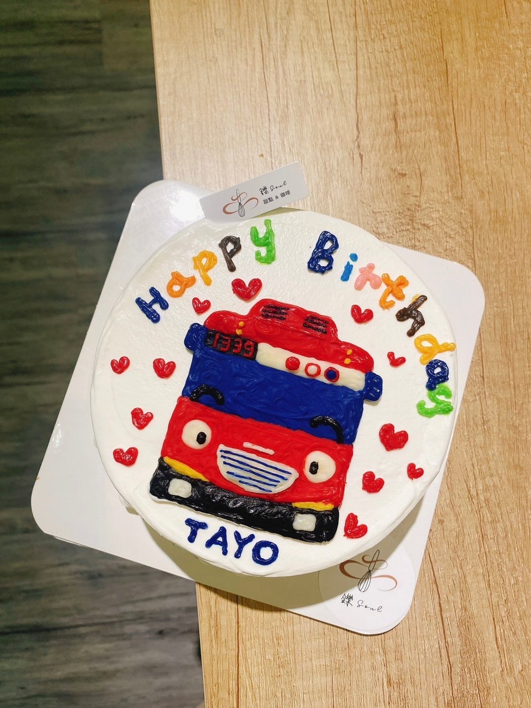 Tayo 小巴士 巴士 卡通绘图 绘图 定制化蛋糕 定制化 生日蛋糕 - 蛋糕/甜点 - 新鲜食材 
