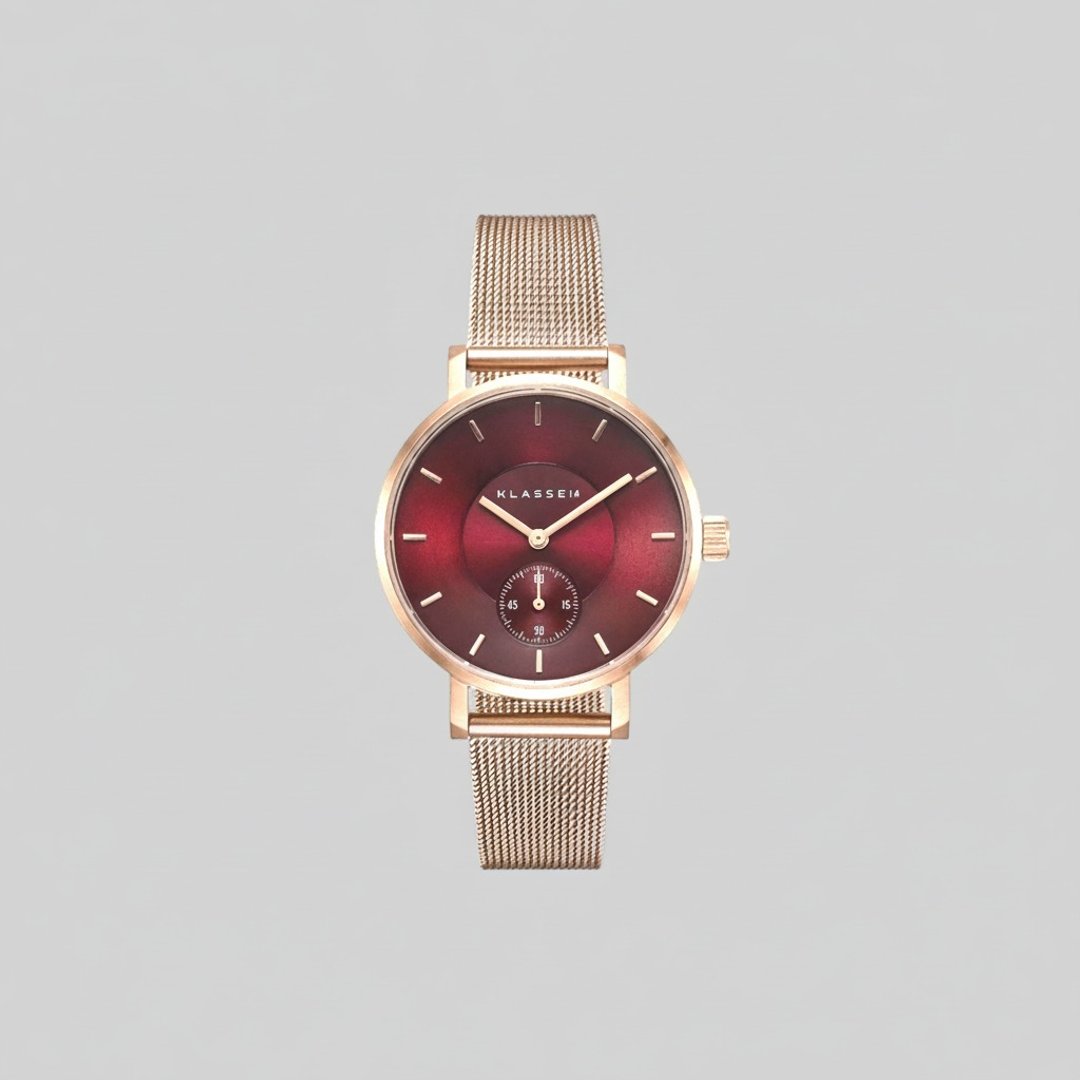 Volare Ruby MOP Champagne  Mesh 32mm - 对表/情侣表 - 不锈钢 