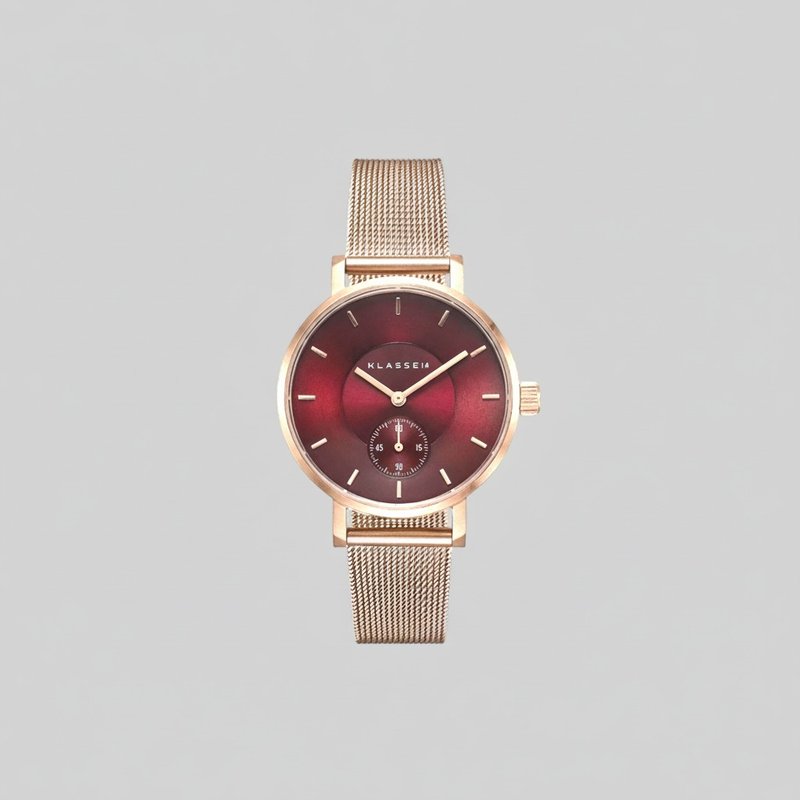 Volare Ruby MOP Champagne  Mesh 32mm - 对表/情侣表 - 不锈钢 