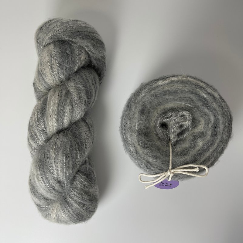 Fufugarden長毛馬海系列-灰色雲霧 - 编织/刺绣/羊毛毡/裁缝 - 聚酯纤维 