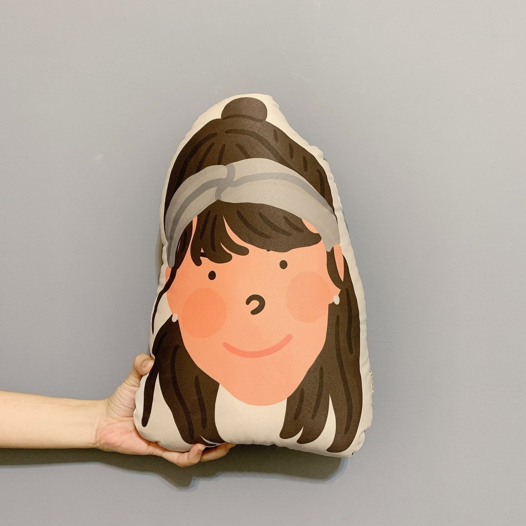 定制 乔伊小姐系列 大头插画抱枕  *毕业礼物* - 订制画像 - 其他材质 