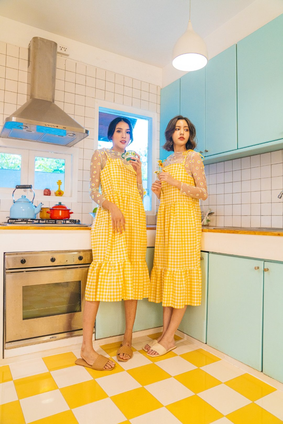 Likely lady dress (yellow) - 洋装/连衣裙 - 棉 黄色