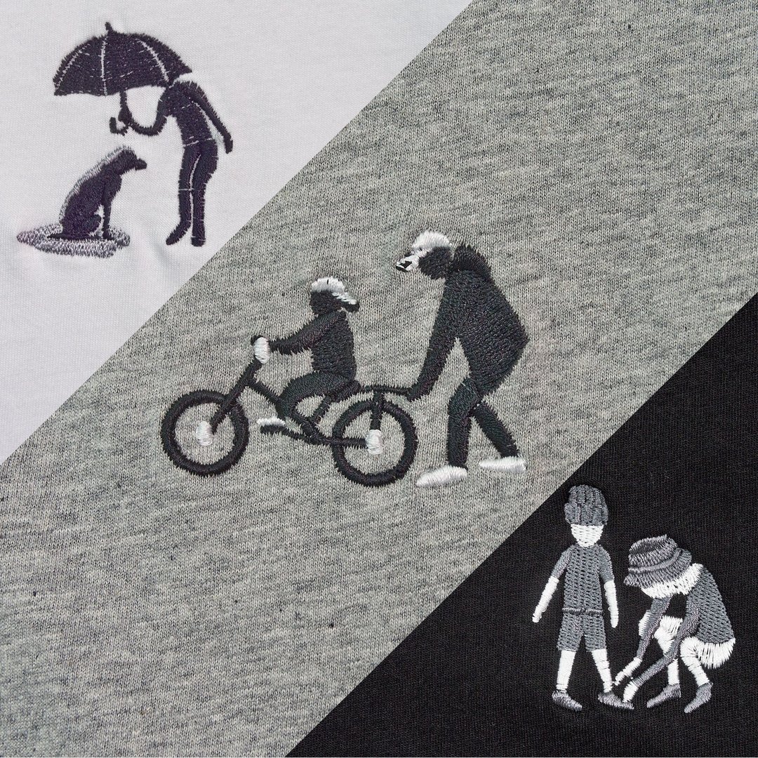 AIS TEE / 纯棉短袖T-shirt - 女装 T 恤 - 棉 黑色