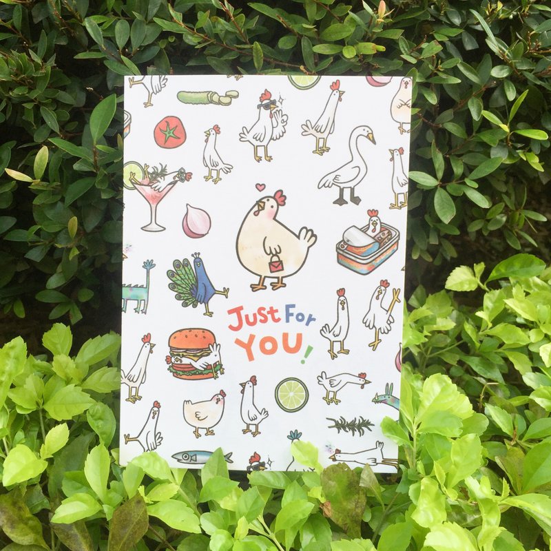 好多鸡的万用卡 - 卡片/明信片 - 纸 多色