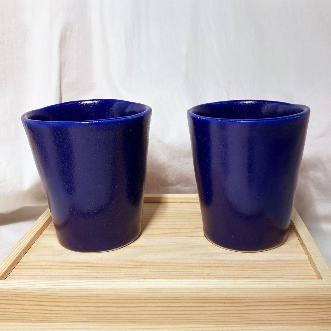 【敬勇士们马克杯组】手作陶艺 马克杯 杯子 咖啡杯 陶瓷杯礼物 - 其他杯子 - 陶 蓝色