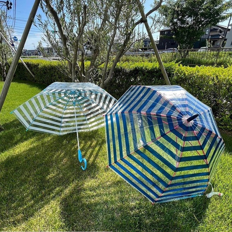 Evereon 可替换式环保轻量伞EV804(条纹白) - 雨伞/雨衣 - 环保材料 白色