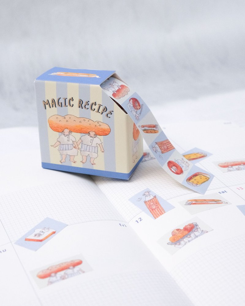 批次限定优惠 面包工房 - 标签胶带贴纸 - 贴纸 - 纸 