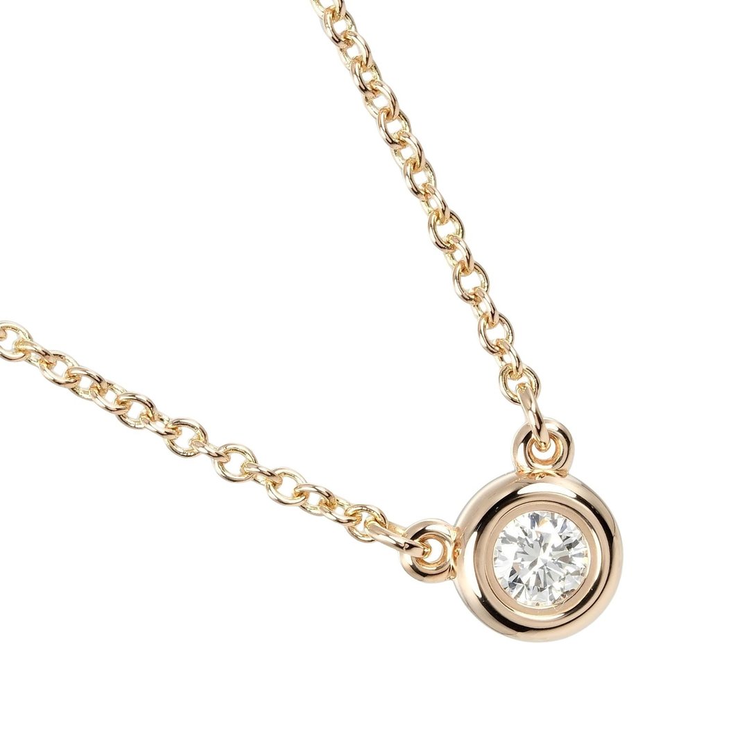[日本直送] Tiffany & Co. By the Yard 项链 顶部宽度 5.1 毫米 K18PG粉红金钻石 约 2.42 克 [二手] - 项链 - 贵金属 金色