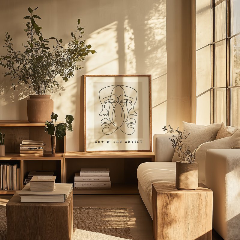 双影之间 Art & the Artist / 现代抽象人物海报 挂画 - 海报/装饰画/版画 - 纸 