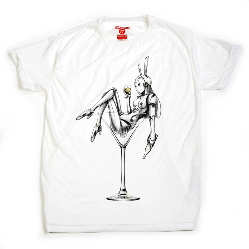 T恤 短袖 Chapter One 香槟兔 适用于男女 混棉材质 触感柔软 穿着舒适 - 男装上衣/T 恤 - 棉．麻 白色