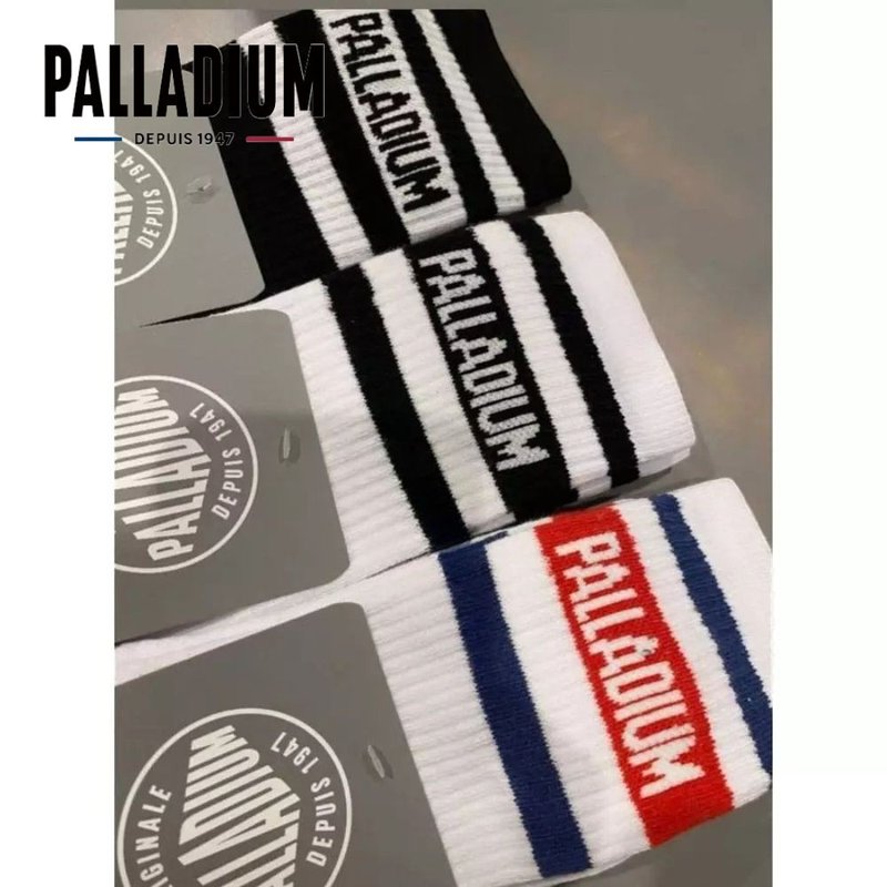 PALLADIUM LOGO袜中筒袜 单包装 三色 SX7381 - 袜子 - 棉．麻 