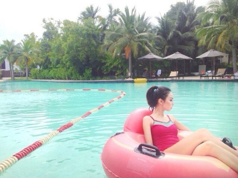 修身可变化连体泳装/粉红色/Size M - 其他 - 其他材质 