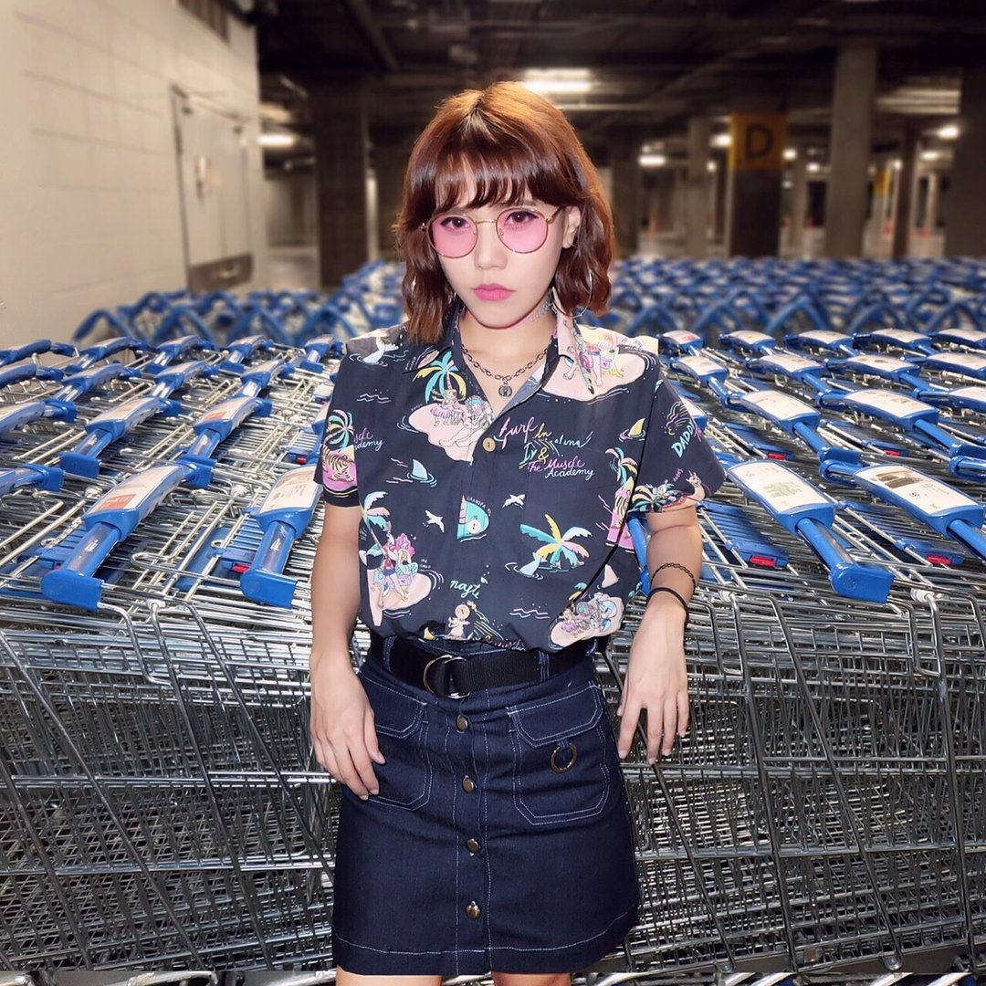 Surf in Dajeering Shirt (Black Size M) - 女装衬衫 - 棉 黑色