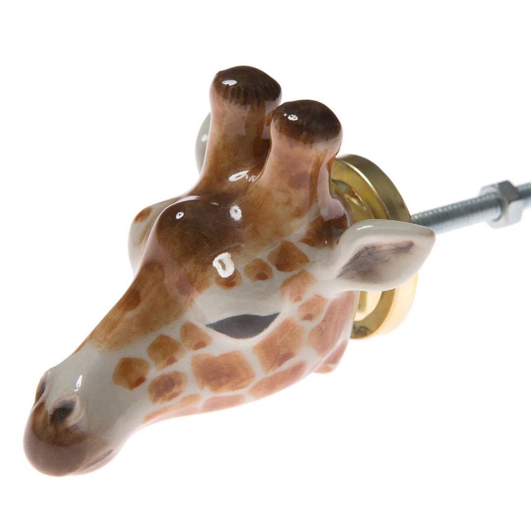 AndMary 门把-长颈鹿 礼盒装  Giraffe Head Doorknob - 其他 - 瓷 