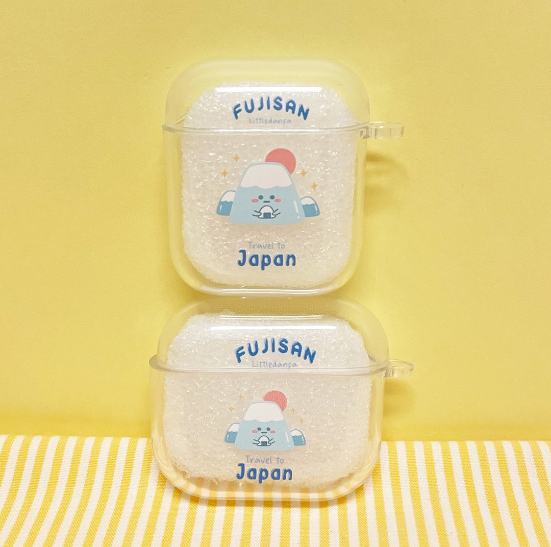 小蛋花 Littledanfa 富士山 AirPods 耳机保护套 (透明) - 耳机收纳 - 塑料 多色