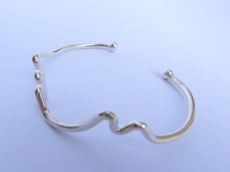 弯曲纯手环 - 手链/手环 - 其他金属 银色