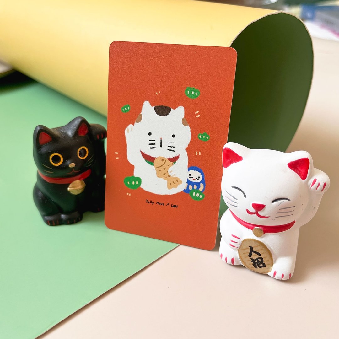 悠游卡 | 招财猫猫悠游卡 一卡通 - 造型悠游卡/交通卡 - 塑料 