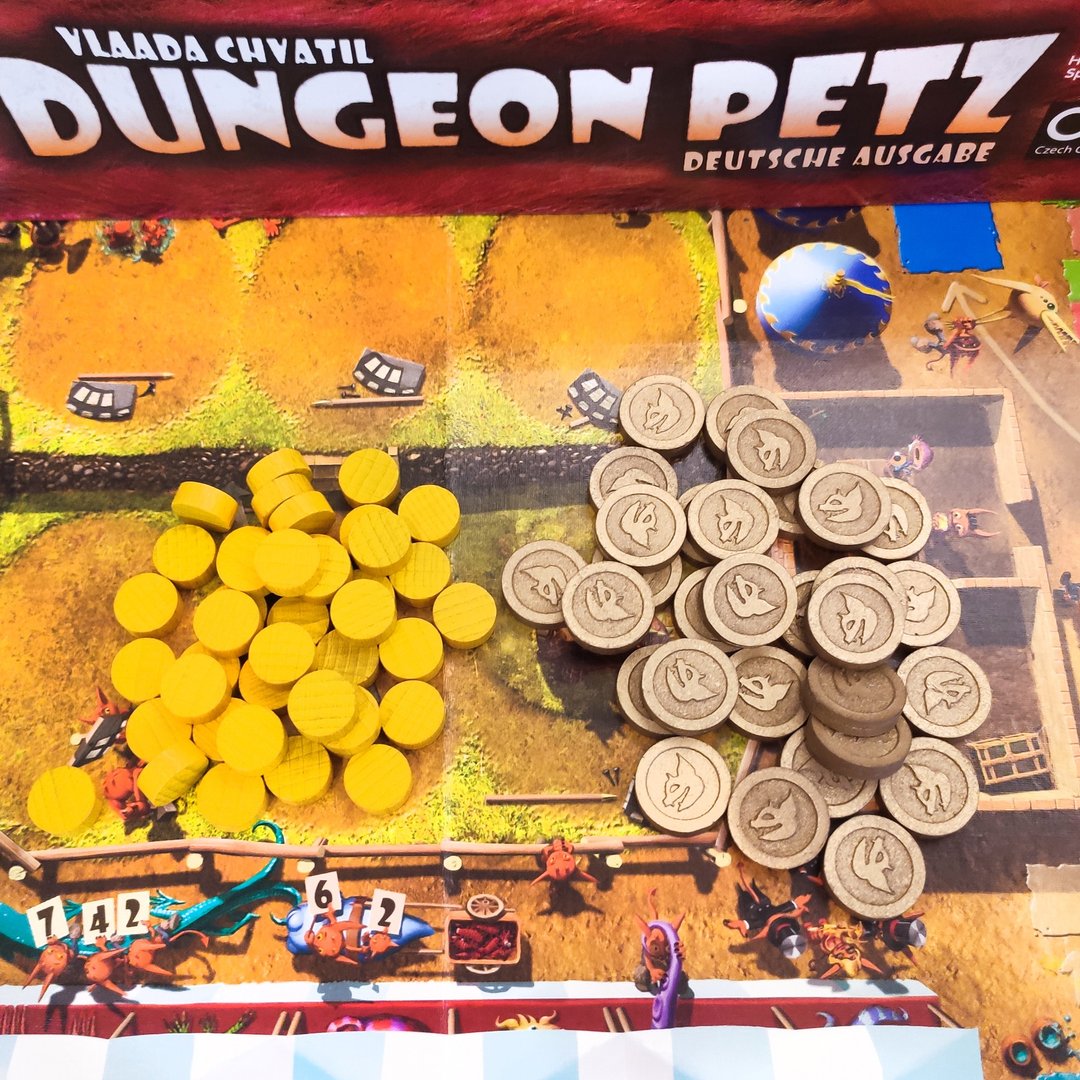 与棋盘游戏 Dungeon Petz 兼容的豪华硬币代币。 - 桌游/玩具 - 其他材质 