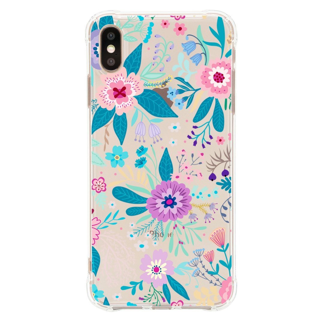 花儿全覆盖 iPhone 8 X XS XSmax XR Samsung 手机壳 - 手机壳/手机套 - 塑料 多色