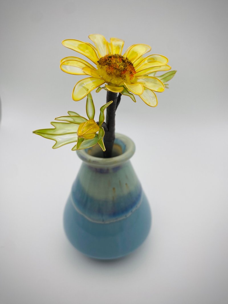Jocelyn 水晶花-玛格丽特-黄/造花液/树脂花/滴胶/花束礼物 - 植栽 - 树脂 
